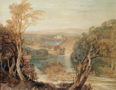 The River Wharfe with a Distant View of Barden Tower by Joseph Mallord William Turner